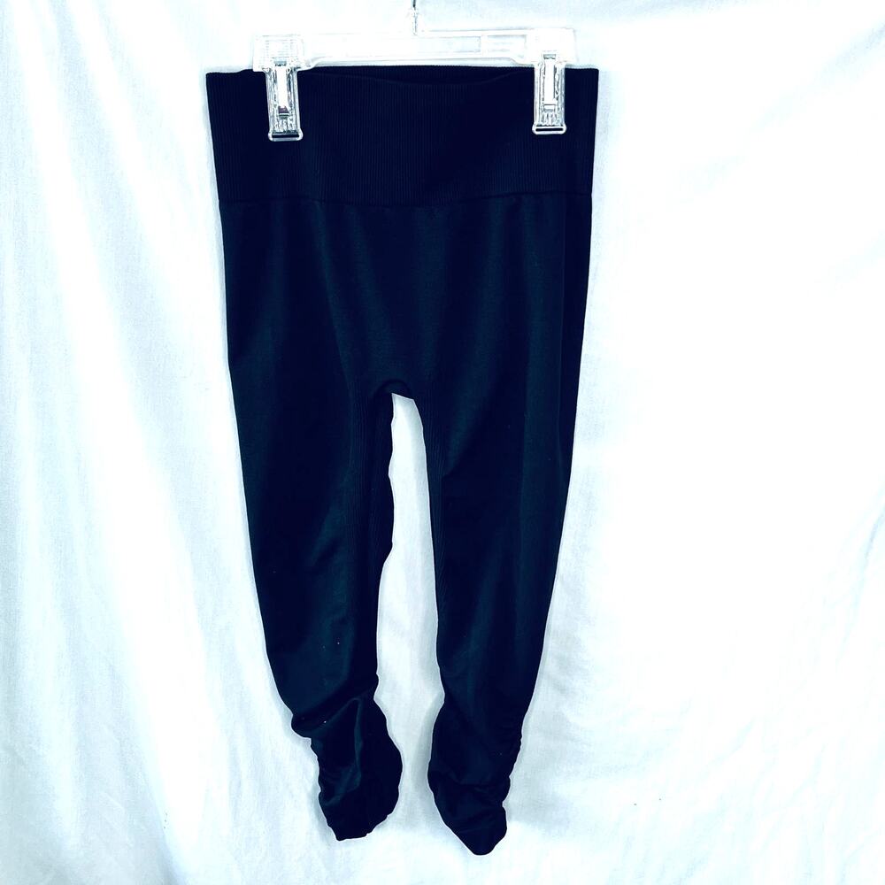 Tek Gear Scrunch Hem Black Leggings M/L